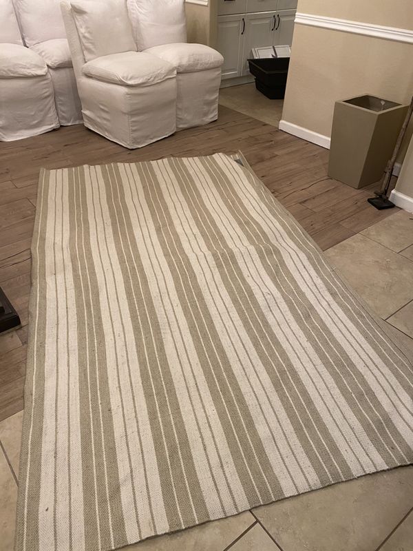 Brand New 8x10 striped restoration hardware rug for Sale in Goodyear