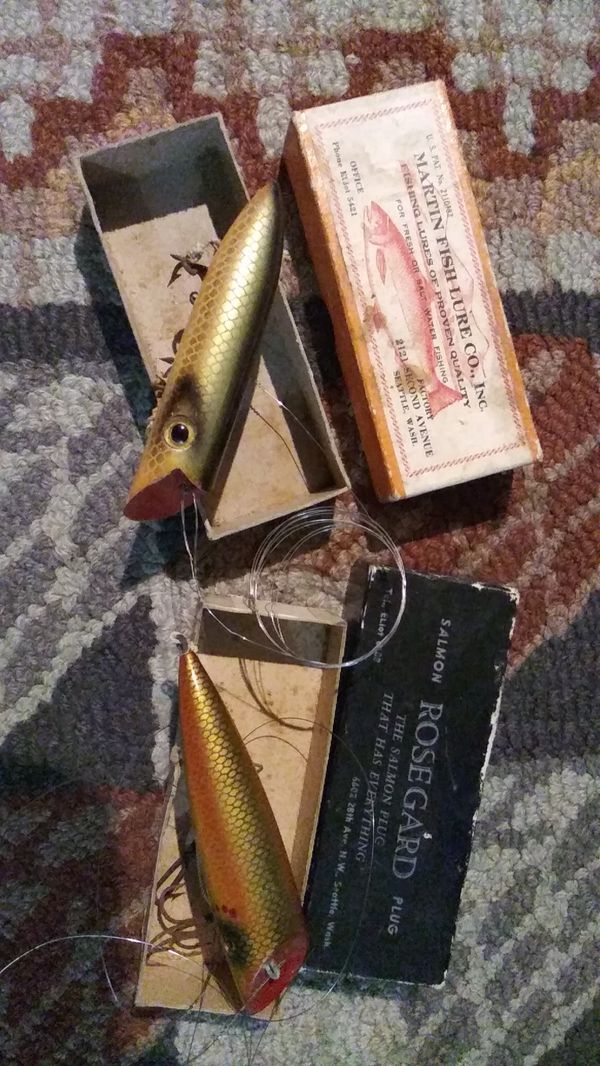 Martin Fish Lure Co. & Rosegard Salmon Plug Vintage From Seattle for