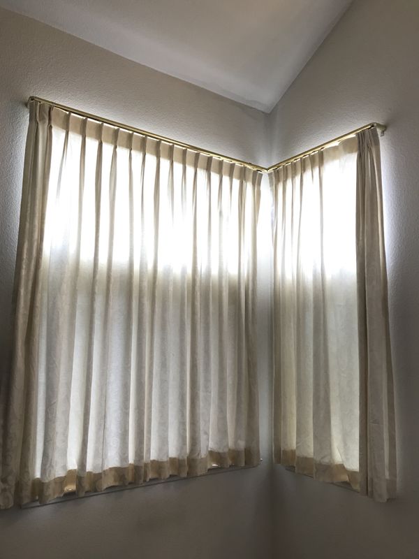Classy and elegant heavy duty custom curtain rods with pulley system