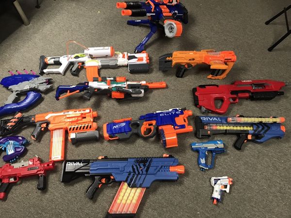 Nerf gun lot with extras for Sale in Millville, NJ - OfferUp