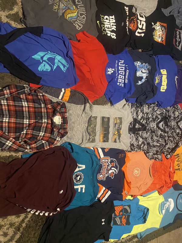 Boys size 14-16 shirts some name brand for Sale in Bakersfield, CA ...