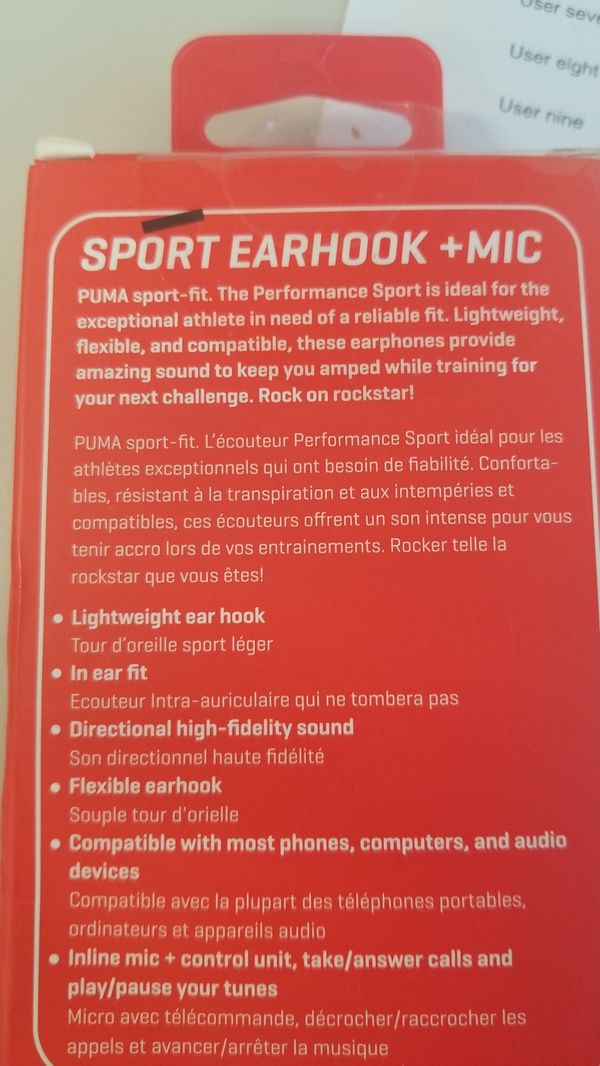 ecouteur puma sport ecouteur puma sport