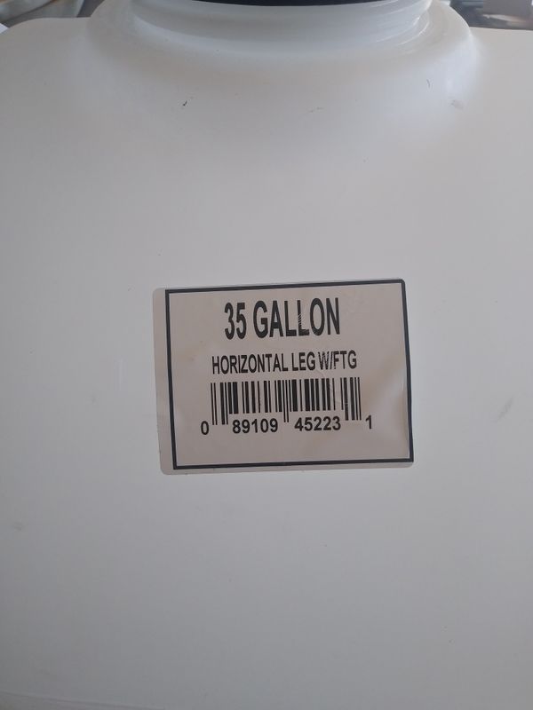 norwesco 35 gallon water tank