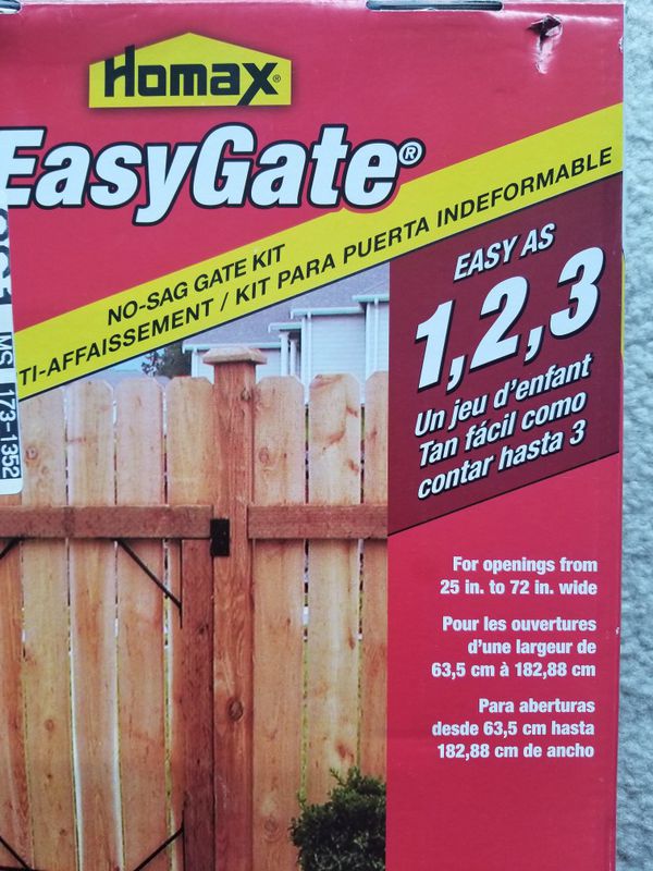 Homax Easy gate no-sag gate kit for Sale in Milwaukee, WI 
