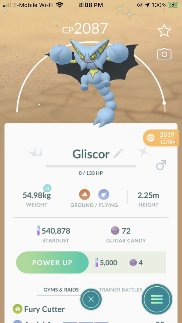 POKÉMON GO- SHINY GLISCOR for Sale in Portland, OR - OfferUp