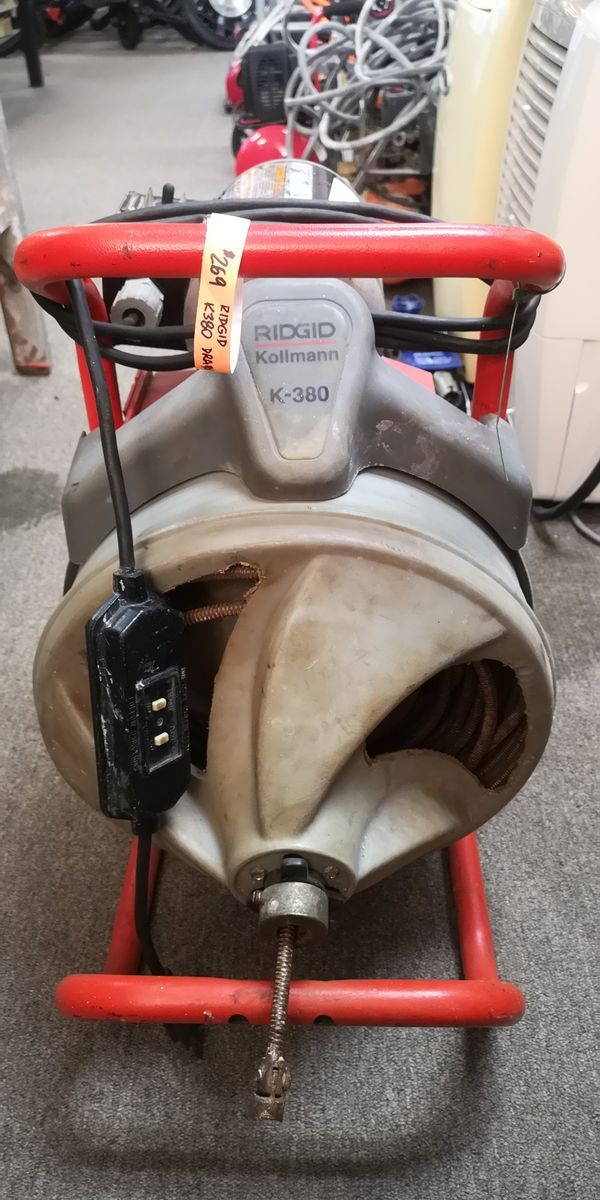 Ridgid Kollmann K380 Drum Machine Drain Cleaning Snake K380 for