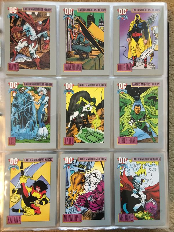 1991-dc-comics-trading-cards-complete-base-set-1-180-nm-m-impel