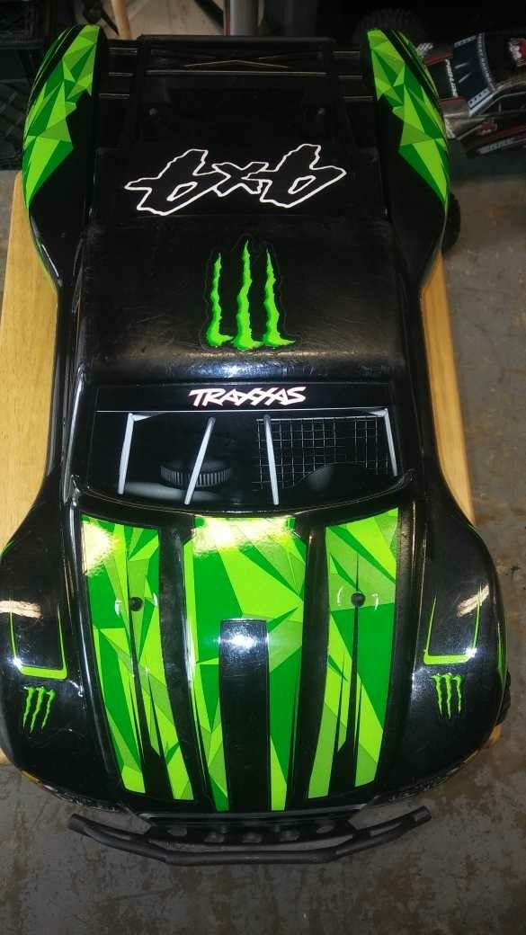 traxxas slash monster energy body