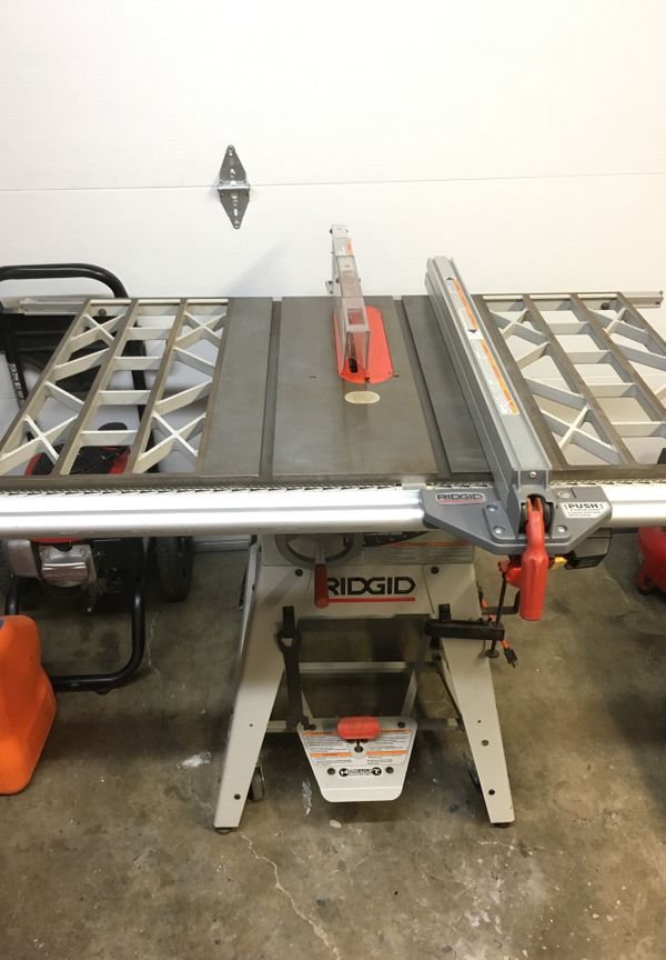 New Rigid TS2424 Professional Cast Iron table Saw with herculift