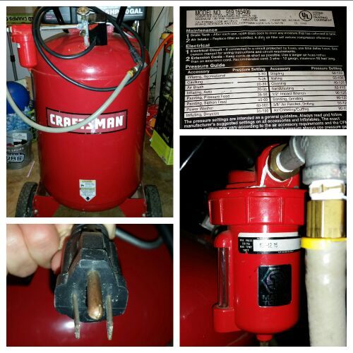 40 gallon 5.5 HP craftsman air compressor for Sale in San Antonio, TX