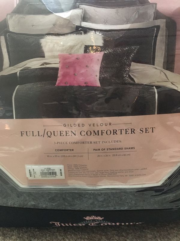 Juicy couture Full/Queen comforter set for Sale in Auburn ...