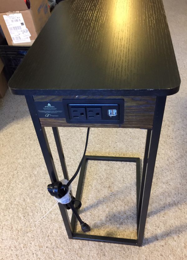 New Tainoki Side CTable with a charging station w/ 2 USB Ports & 2