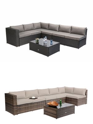 New And Used Outdoor Furniture For In Mission Viejo Ca Offerup Azure Sky K86 Outdoor Furniture Sectional Sofa Patio 5 Pieces Set Table And Cushions
