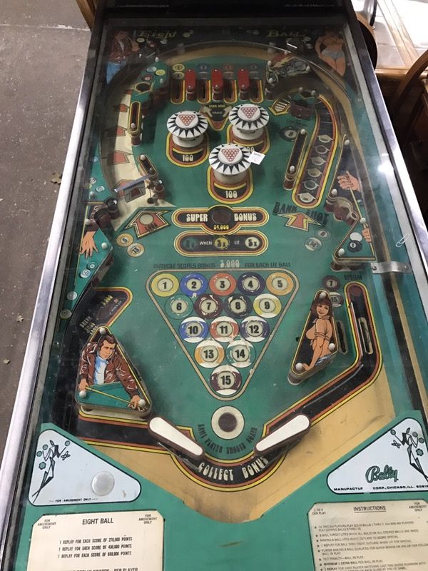 Bally Eight Ball Pinball Machine for Sale in Chicago, IL OfferUp