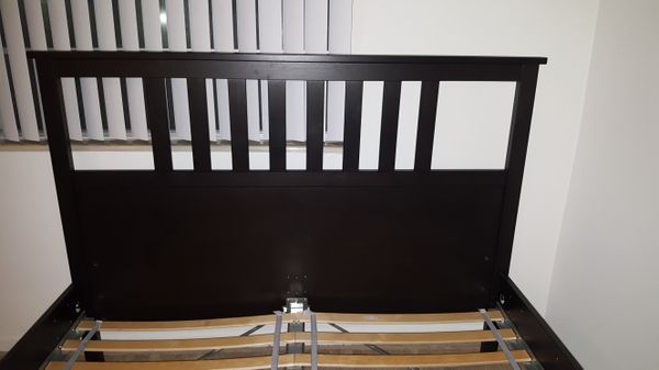 Hemnes Bed Frame Black Brown Luroy Queen 180 00 For Sale In Miramar Fl Offerup
