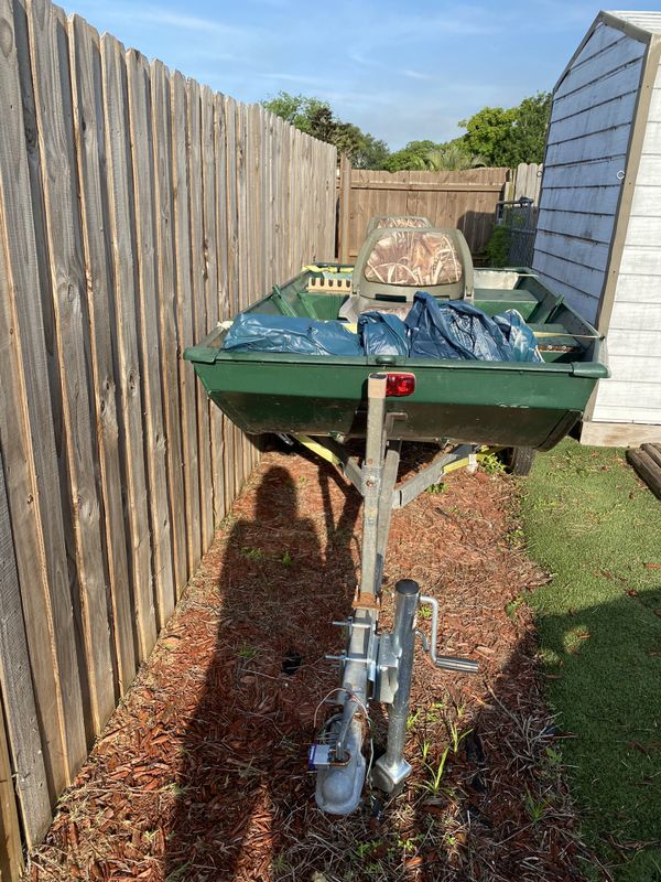 10 ft Jon boat, trailer for Sale in Lehigh Acres, FL - OfferUp