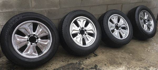 Chrome 20 Rims With Brand New Good Year Tires Fits