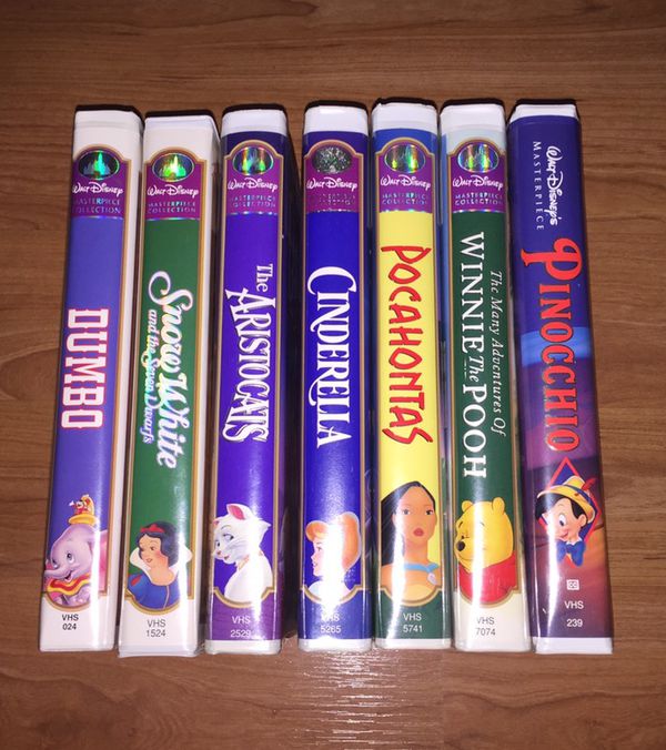 Original Classic Walt Disney VHS Masterpiece Collection for Sale in ...