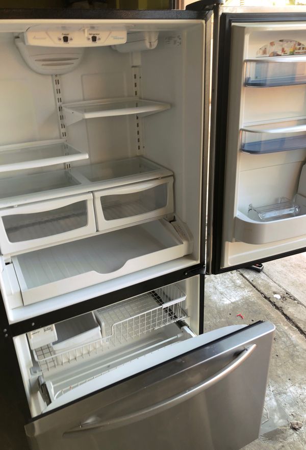 + AMANA STAINLESS STEEL COUNTER DEPTH BOTTOM FREEZER FRIDGE ENERGY