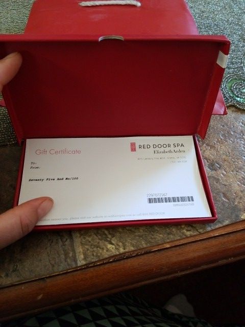 Red Door Spa Gift Certificate For Sale In Springfield Va Offerup