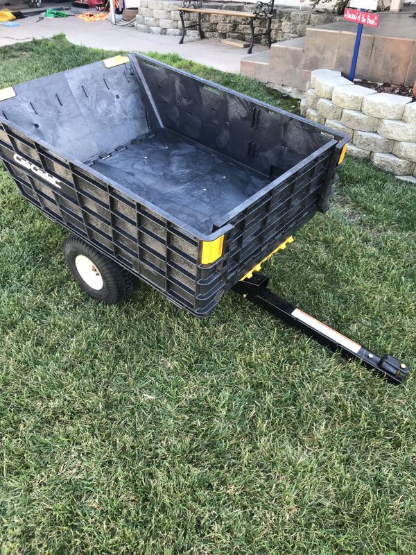 Cub Cadet Utility Trailer 10 cu. ft. TowBehind Dump Cart For Riding Mowers for Sale in Sequim