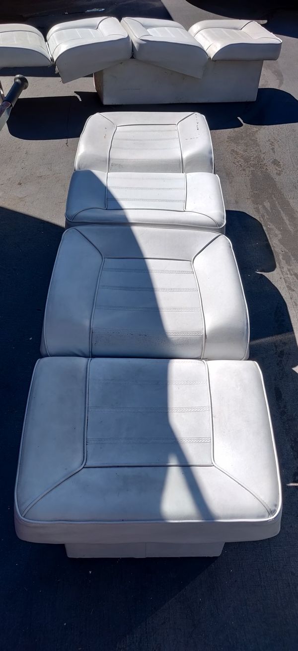 A pair of sleeper boat seats with storage. for Sale in Lynnwood, WA