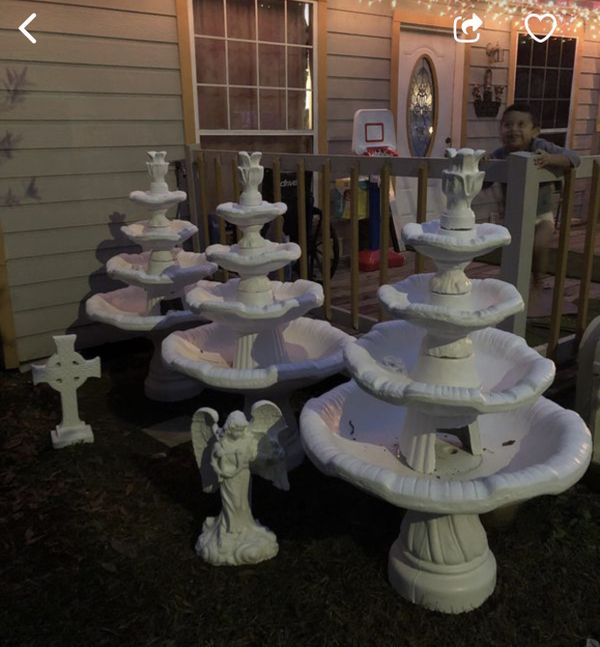 4 Tier Concrete Water Fountain..5 feet tall $250! for Sale in Pasadena