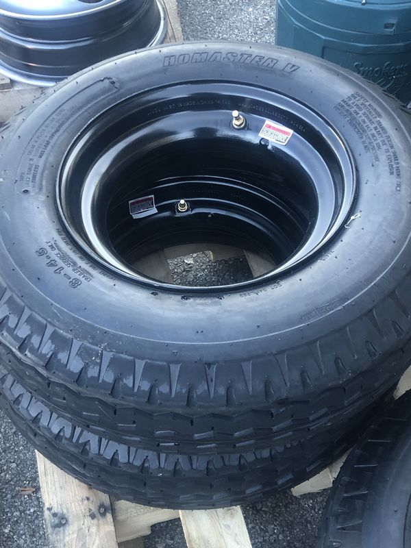 Mobile home tires. New 16 ply. Tire and rim. 14.5. Warranty We carry