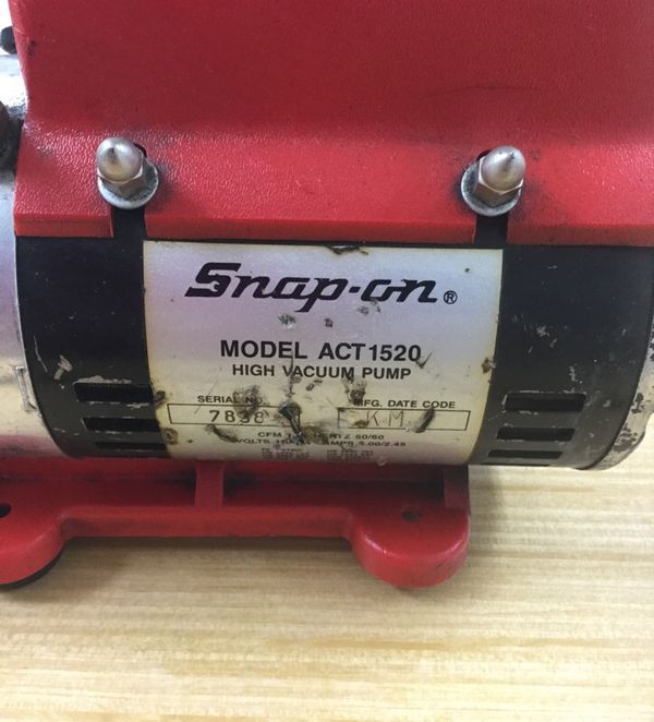 SNAPON HIGH VACUUM PUMP ACT1520 for Sale in Margate, FL OfferUp