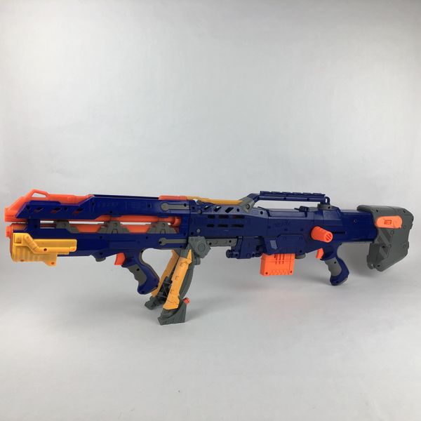 Nerf Blue Longshot CS-6 Sniper Rifle Gun W/ Tripod Clip for Sale in ...