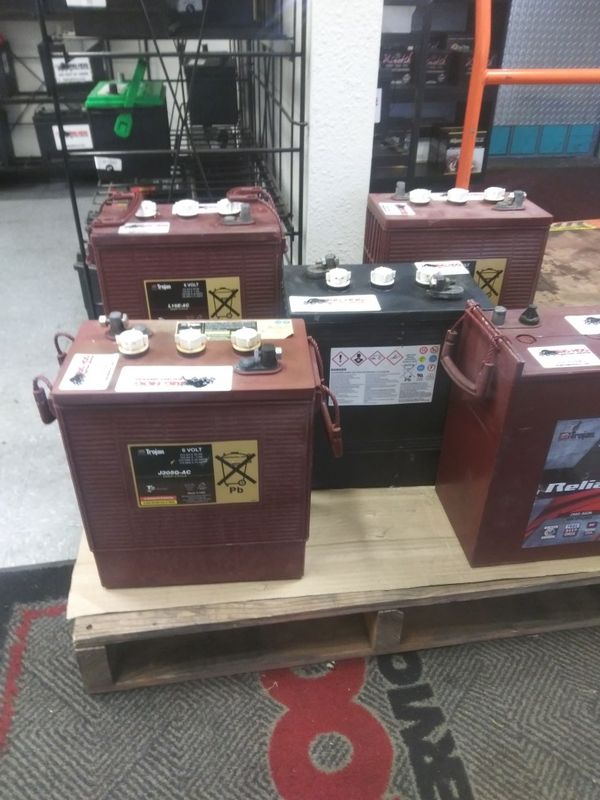 Used various size solar 6 volt batteries. for Sale in Sacramento, CA