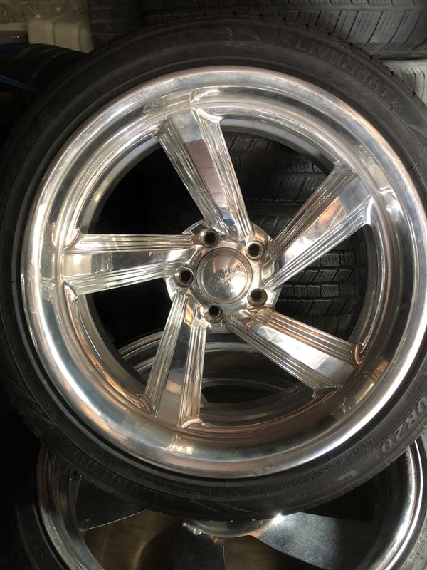 Raceline Billet Explosion 5 Wheels 5X4.75 5X120.7 New Tires for Sale in ...