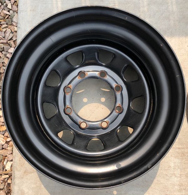 RIMS - Off Road, Steel, Black, 16.5x9.75, 8x6.5 lug pattern, 4.5 inch ...