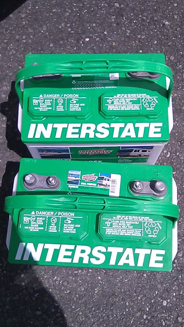 Interstate deep cycle batteries for Sale in Tacoma, WA ...