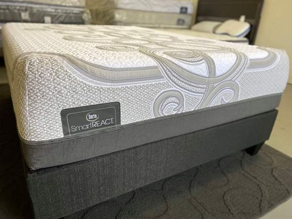 king size serta gel mattress with adjuster bas