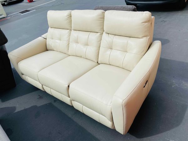 timmons leather reclining sofa