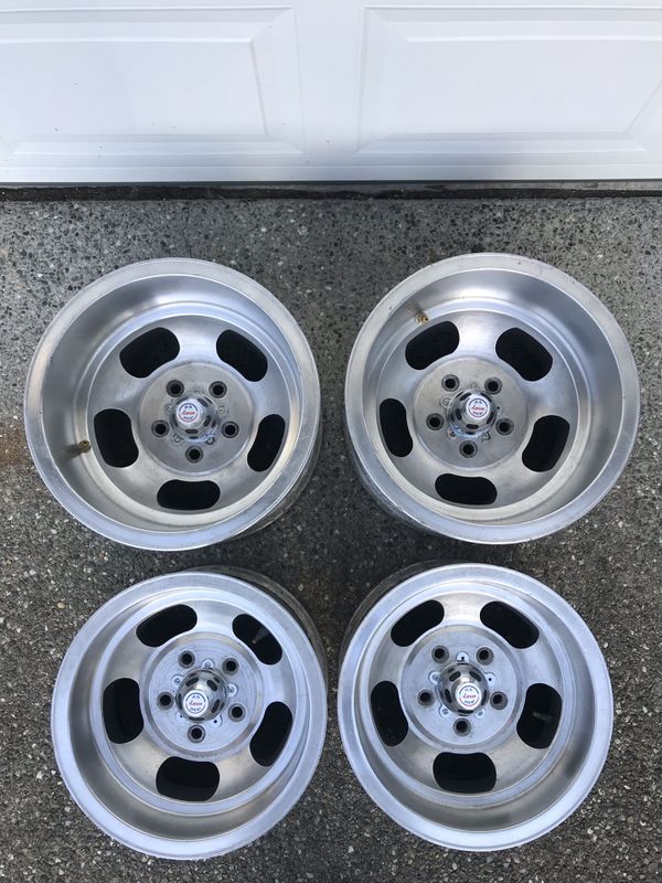 Vintage Wheels Rims 4 Set 5x4.75 lug pattern 15x8 16x10 muscle car hot