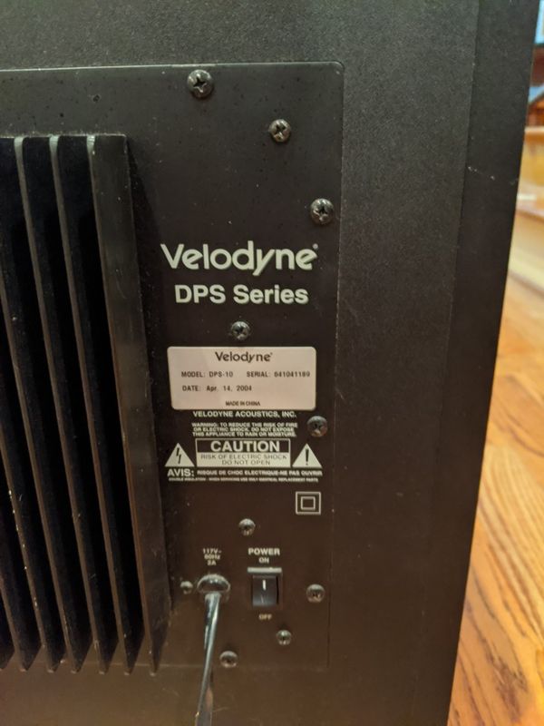 Velodyne DPS10 Surround Sound Subwoofer 375 watts for Sale in