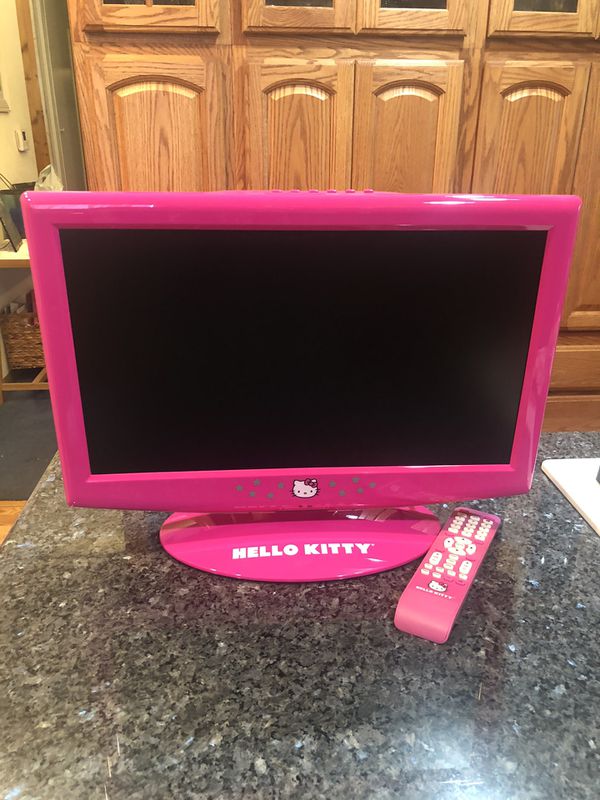  Hello  Kitty  19 inch LCD TV  with remote Also can be used 