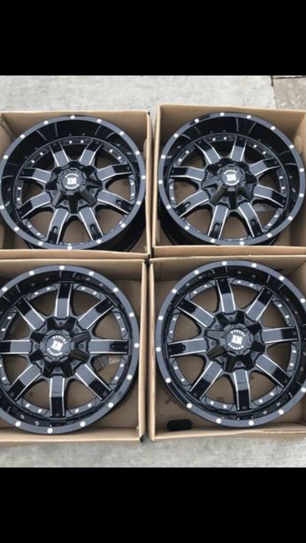 New 20" Ballistic RIMS ! Black 8 Lug 6 Lug 5 Lug WHEELS New 6 Lug