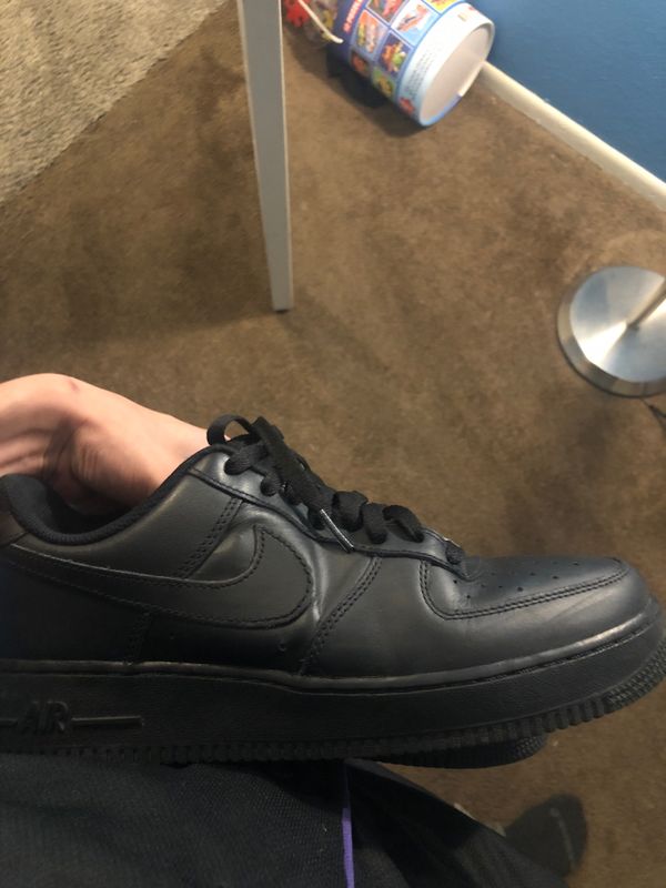 black air forces with gum bottoms