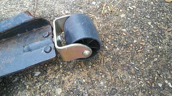 King size steel bed frame on heavy duty casters for Sale in Chesapeake