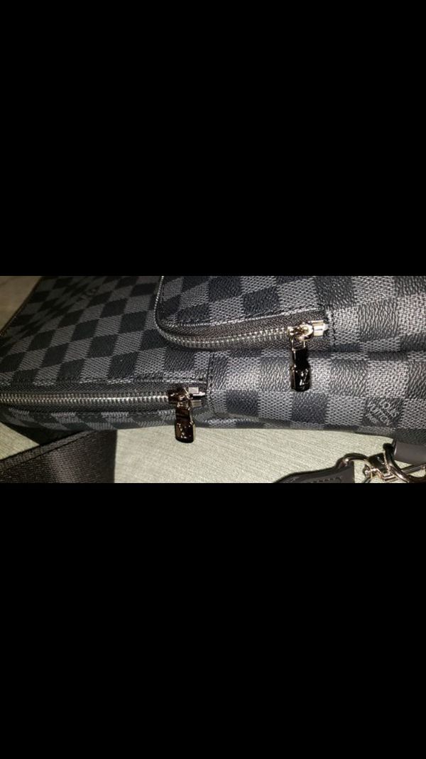 Louis Vuitton, Bags, Louis Vuitton Avenue Sling Bag Mens Handbag N42425  Damier Infini Neon Blue