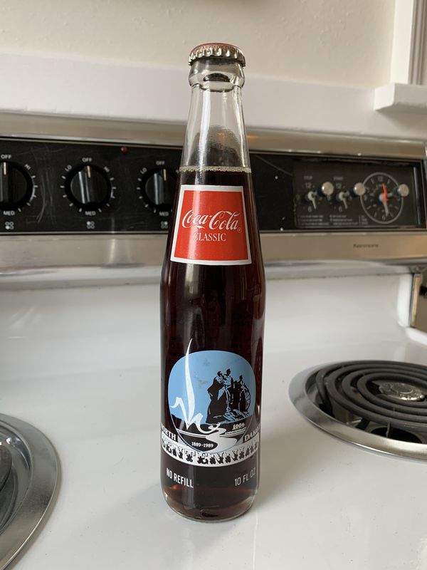 1989 Coca-Cola collectors bottles- (2) North Dakota Centennial, (1 ...