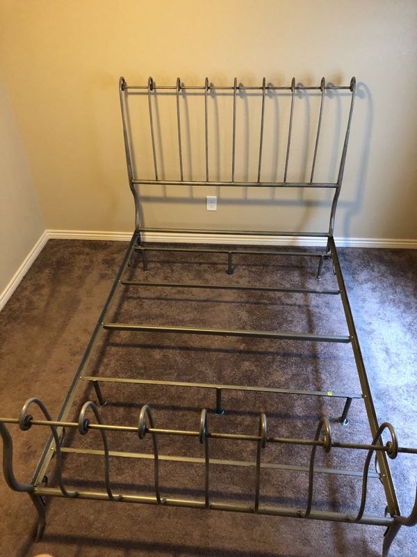 Pier 1 Wrought Iron Sleigh Queen Bed for Sale in Colorado Springs, CO ...