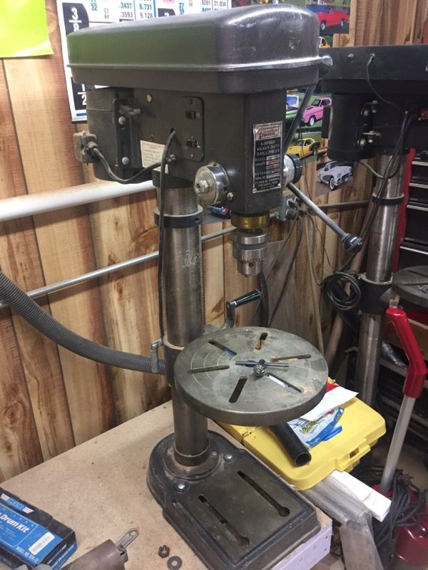 Guardian Power 5 speed heavy duty drill press modelBDM585s, 5/8" spindle Jt. no. 3, 1/2 HP