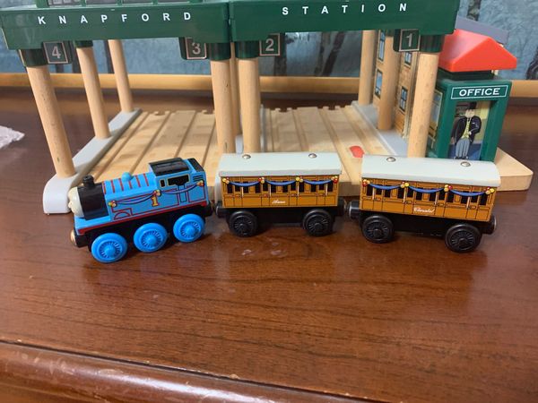 wooden railway knapford station