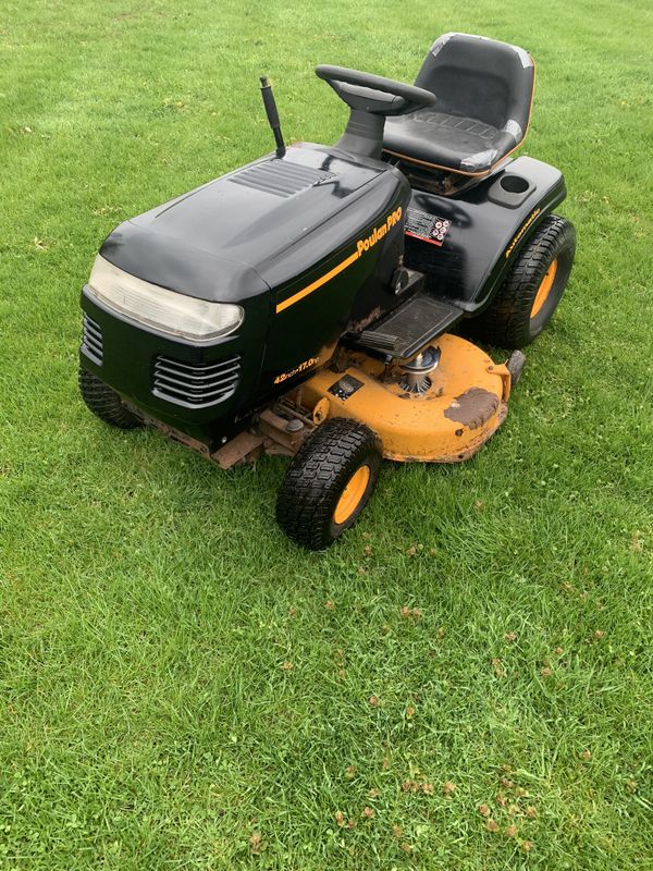 Poulan Pro 42” Riding Lawn Mower For Sale In Joliet Il Offerup