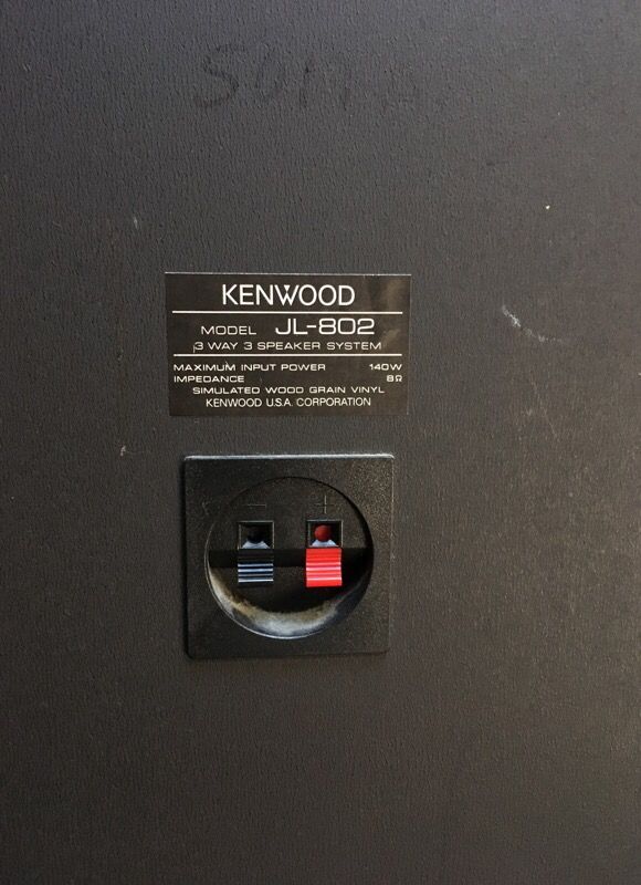 Kenwood vintage 3way speaker system (JL802) for Sale in Houston, TX
