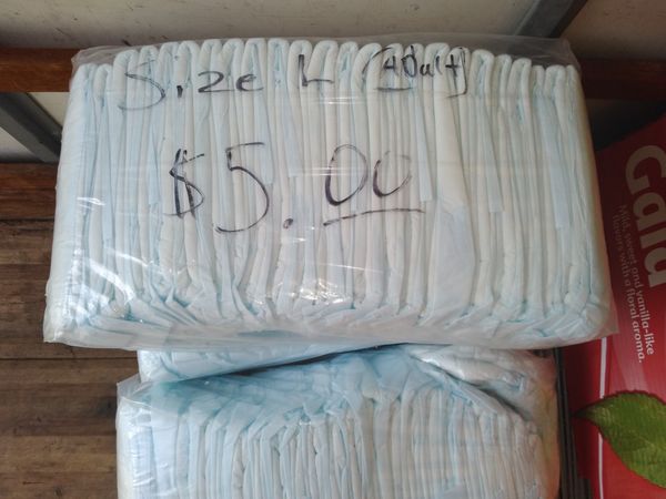 Men's Adult Diapers Size Large, With Tabs For Sale In Seffner, FL - OfferUp